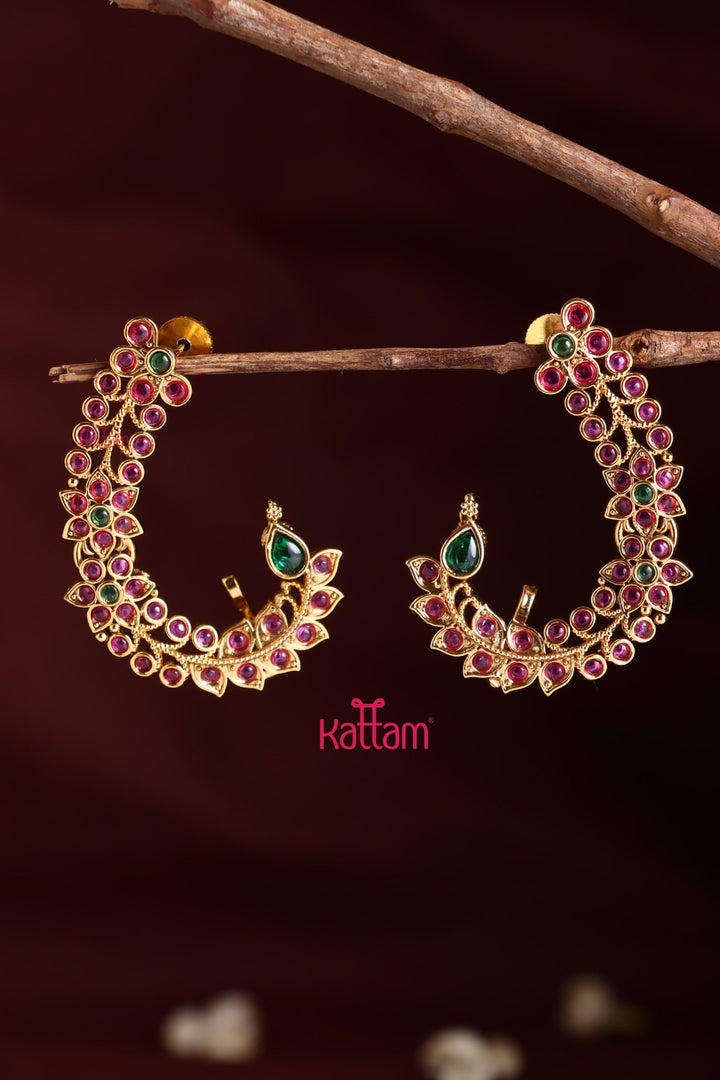 Kemp Leafy Floral Earcuff earring - E1037