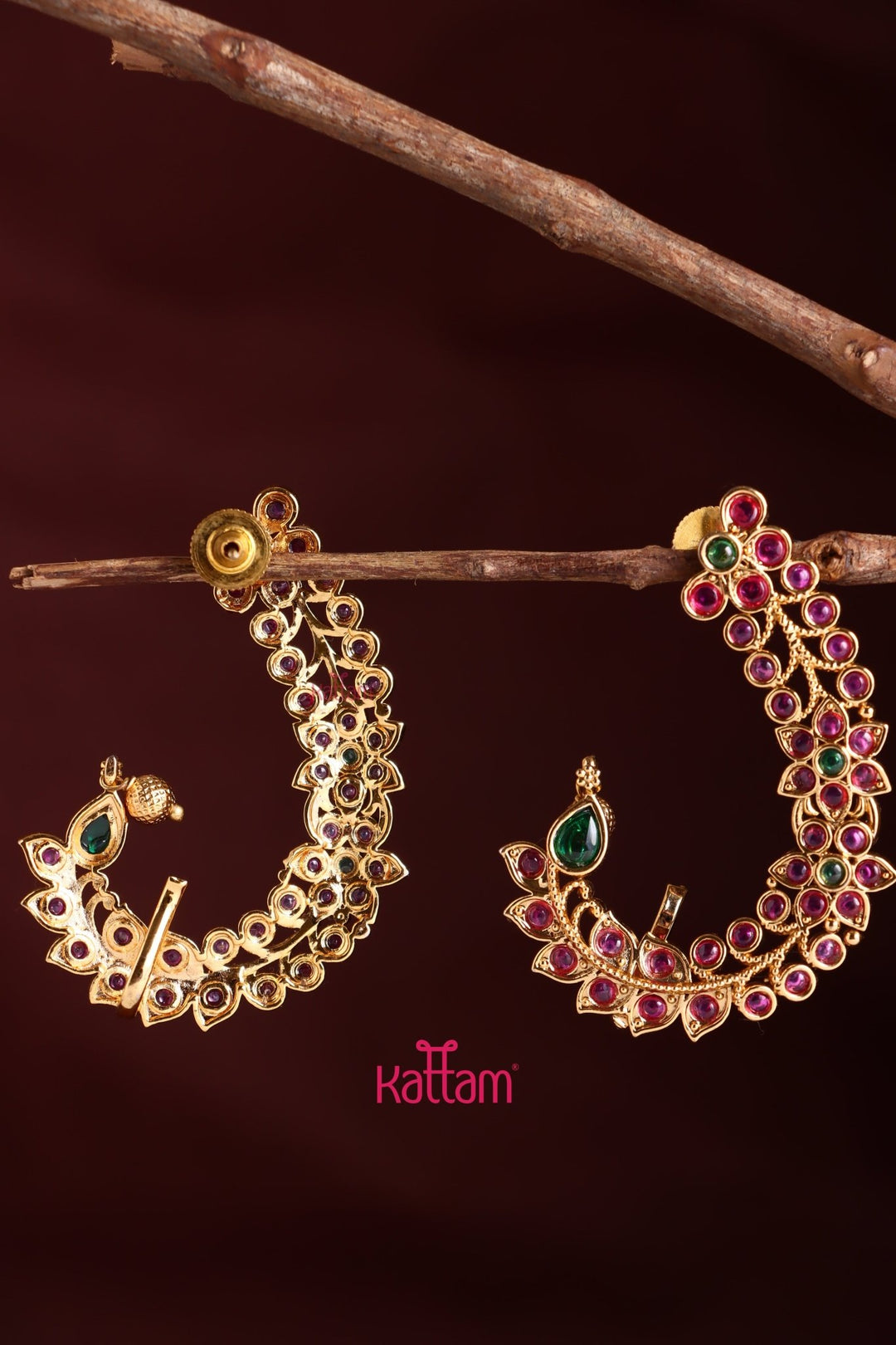 Kemp Leafy Floral Earcuff earring - E1037