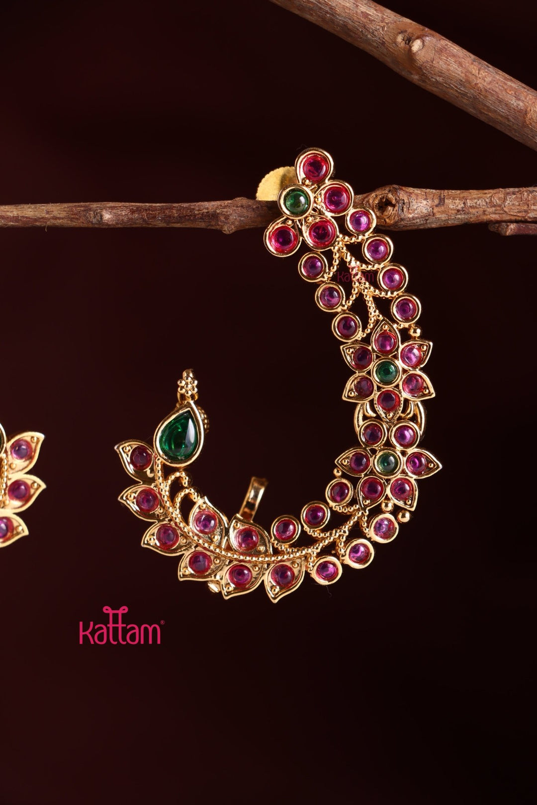 Kemp Leafy Floral Earcuff earring - E1037