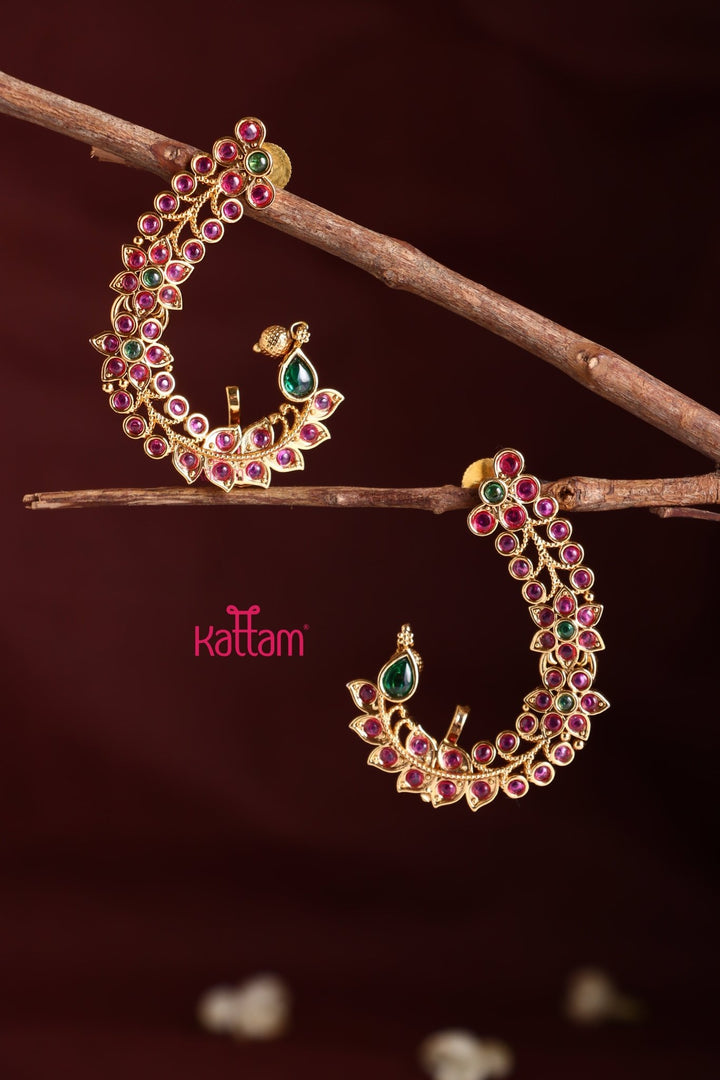 Kemp Leafy Floral Earcuff earring - E1037