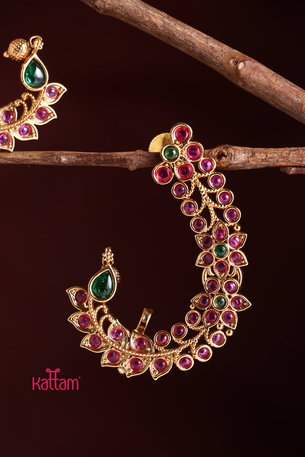 Kemp Leafy Floral Earcuff earring - E1037