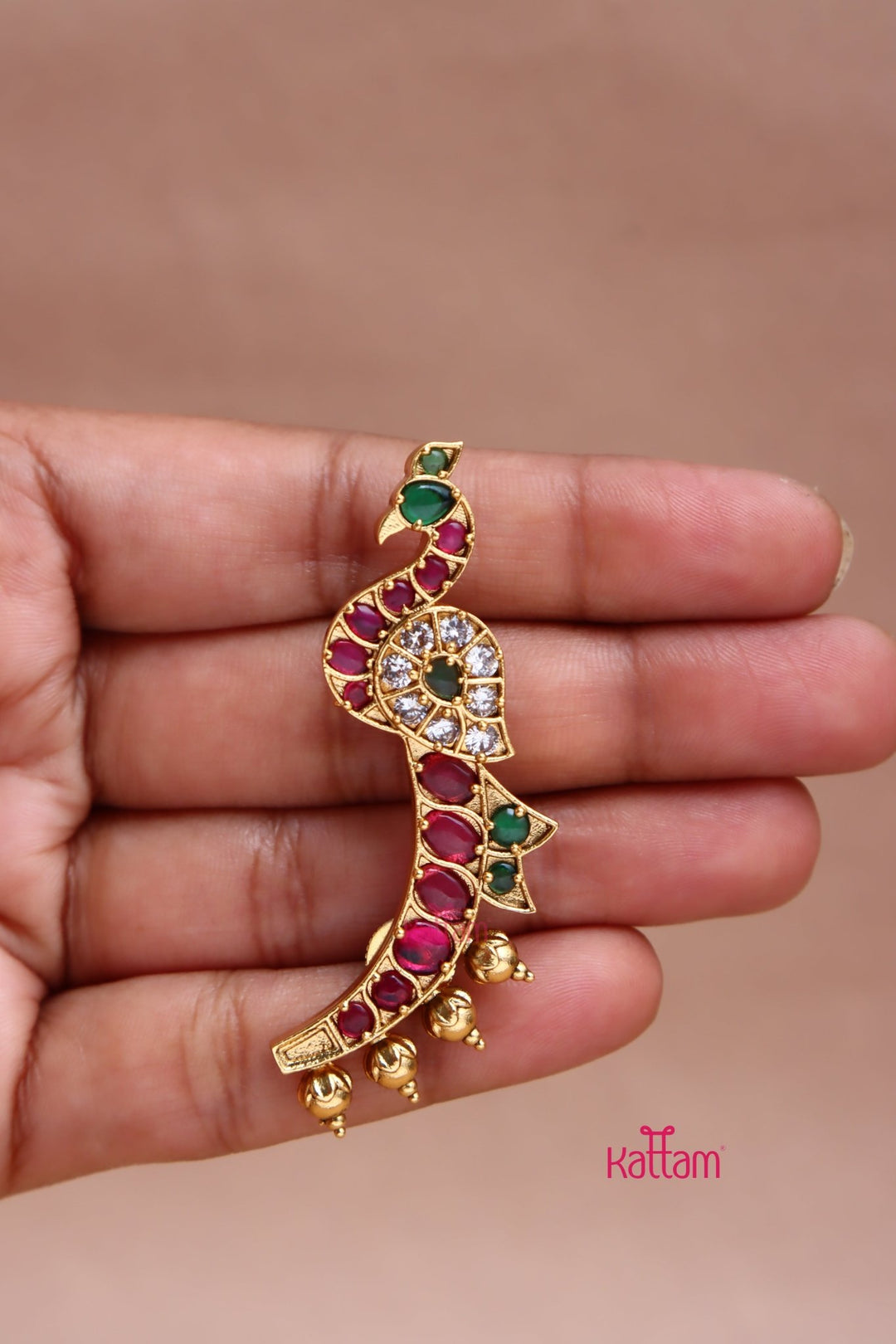 Kemp Peacock Earcuff Earring - E1076