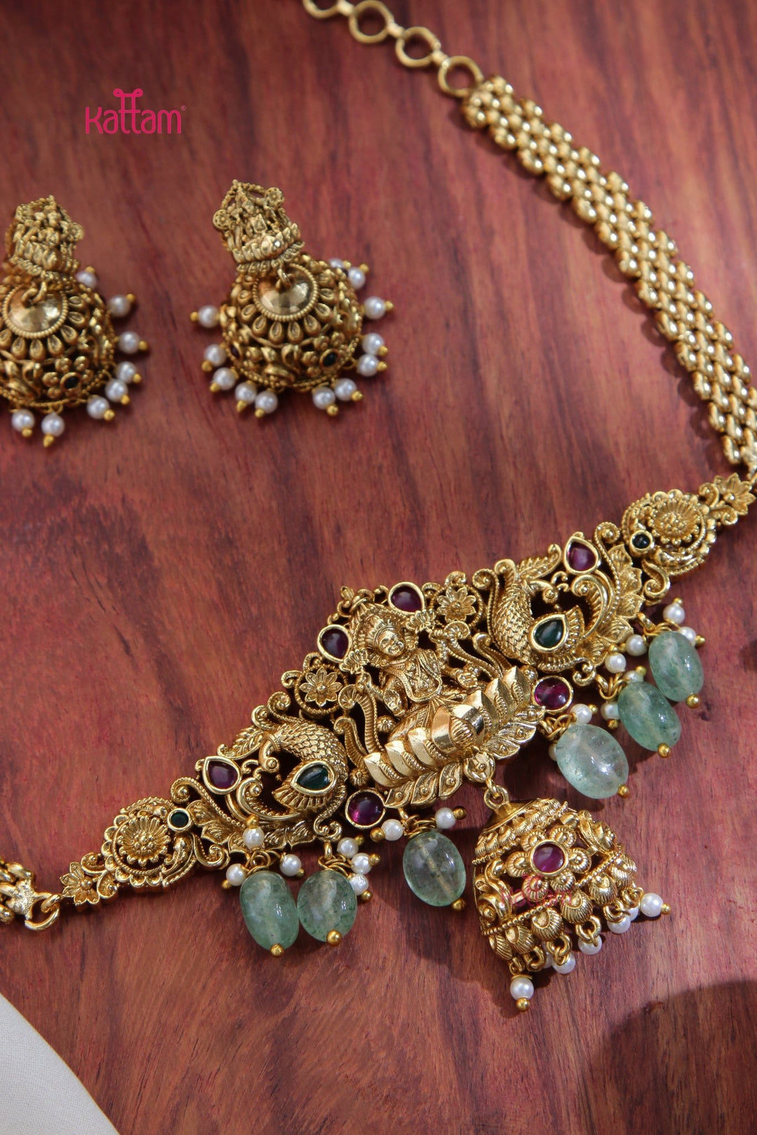 Kids Goddess Jhumka Drop Choker - N3387