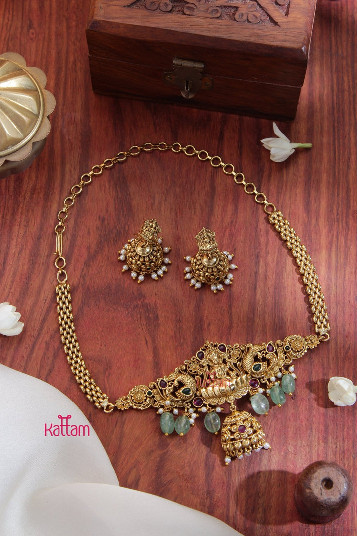 Kids Goddess Jhumka Drop Choker - N3387