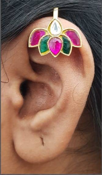 Kundan Bugadi Press On Style - Design 11 - E1121