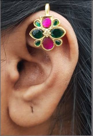 Kundan Bugadi Press On Style - Design 12 - E1122