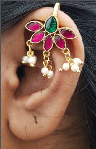 Kundan Bugadi Press On Style - Design 14 - E1124