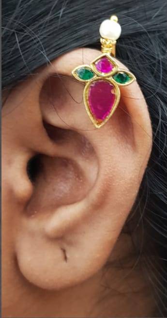 Kundan Bugadi Press On Style - Design 2 - E1112