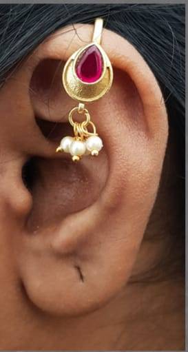 Kundan Bugadi Press On Style - Design 22 - E1132