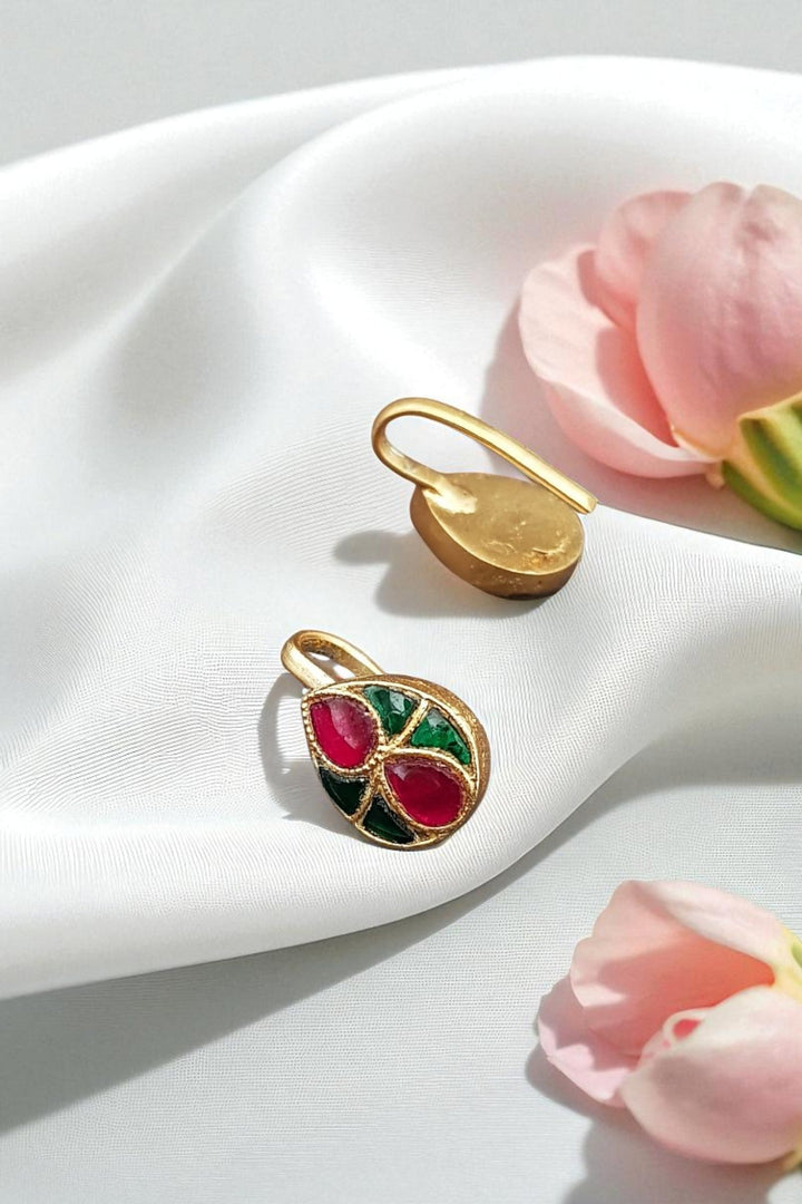 Kundan Bugadi Press On Style - Design 30 - E1140