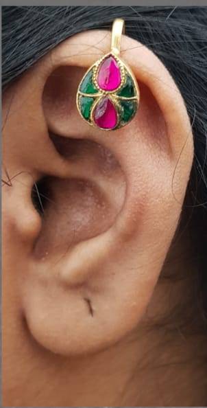 Kundan Bugadi Press On Style - Design 30 - E1140