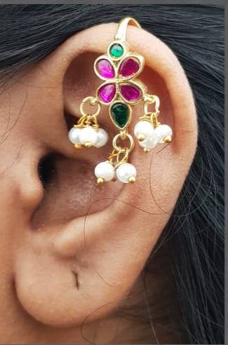 Kundan Bugadi Press On Style - Design 32 - E1142
