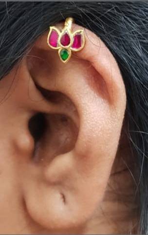 Kundan Bugadi Press On Style - Design 35 - E1145