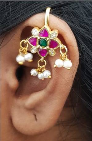 Kundan Bugadi Press On Style - Design 49 - E1159