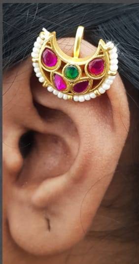 Kundan Bugadi Press On Style - Design 5 - E1115