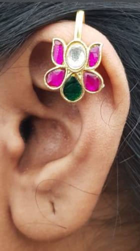 Kundan Bugadi Press On Style - Design 55 - E1165