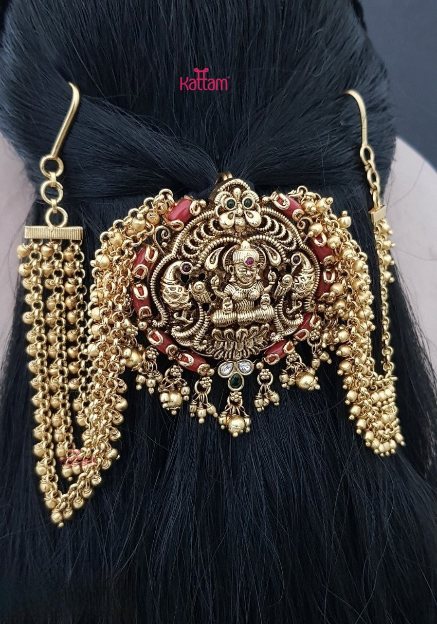 Lakshmi Coral Bun Billai - Gold - JB082