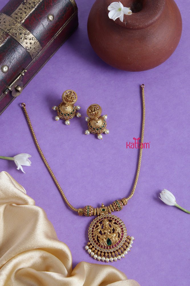 Lakshmi Dollar Chain Necklace - Main Image