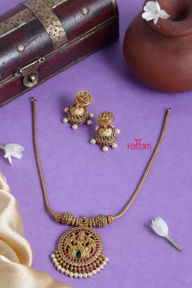 Lakshmi Dollar Chain Necklace - N1855