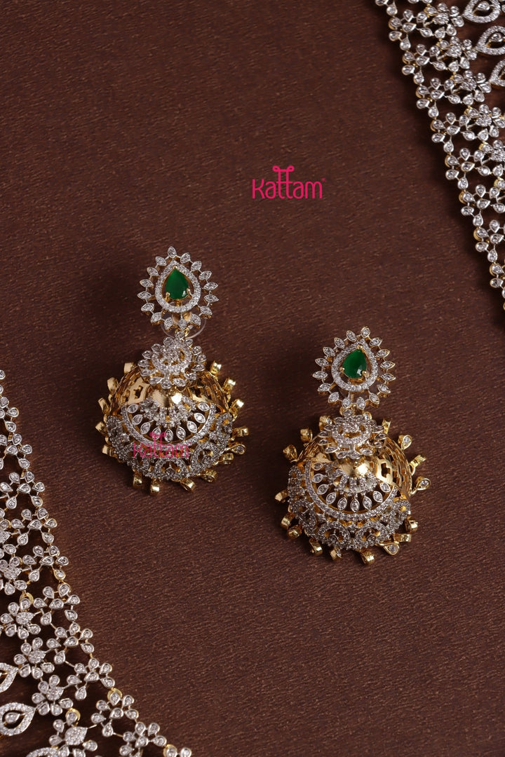 Layana - AD Green Bridal Haram - N5335