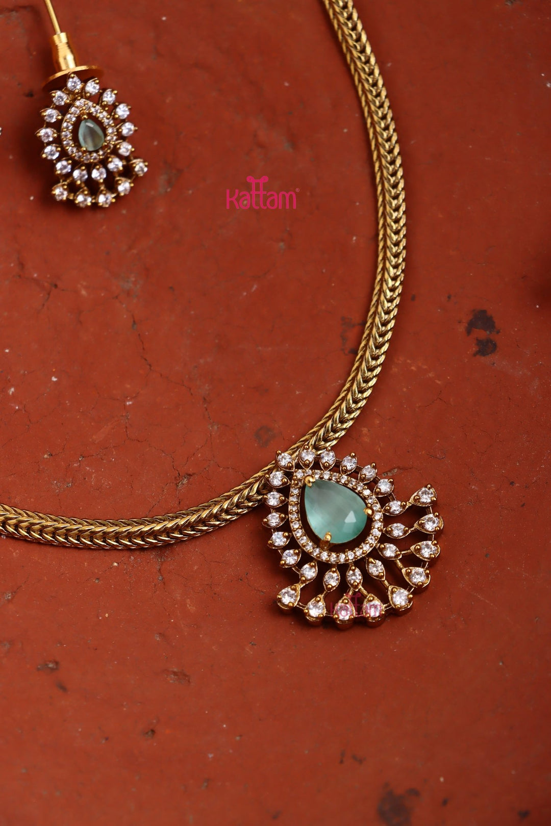 Leela - Thilak PastelGreen Choker - N3365