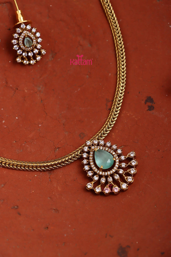 Leela - Thilak PastelGreen Choker - N3365