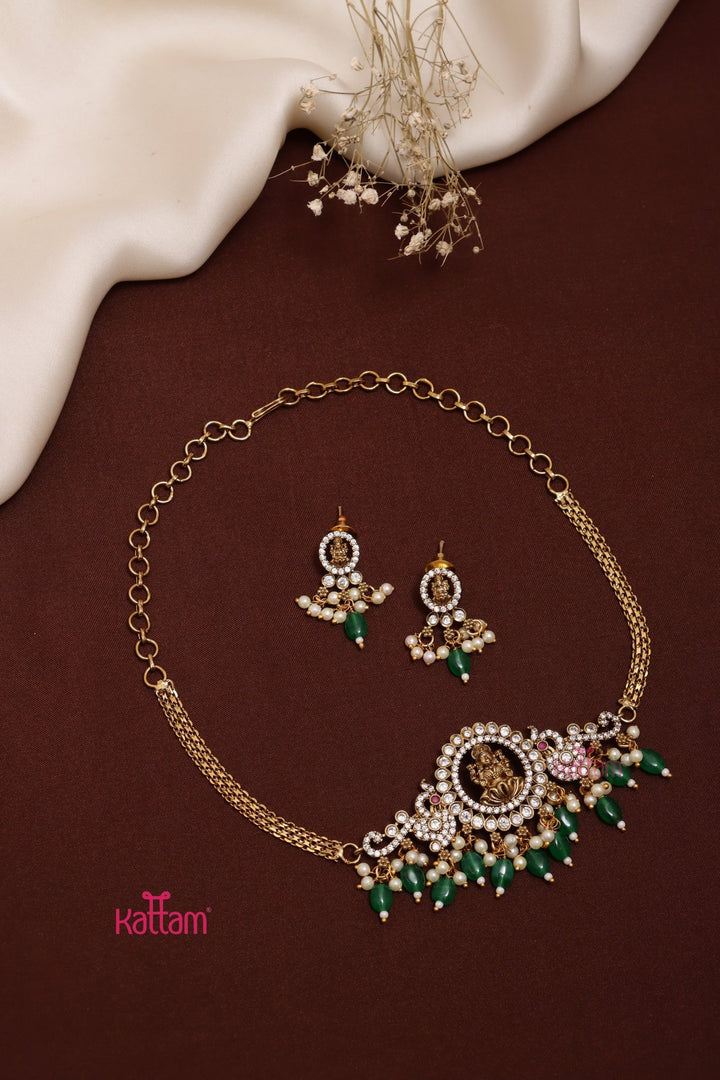 Mahira - Goddess Green Choker - N3606