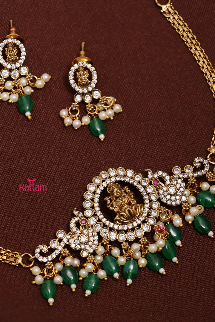 Mahira - Goddess Green Choker - N3606