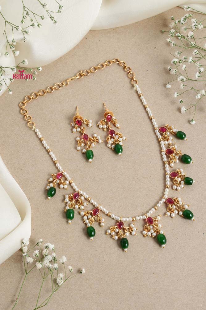 Ariana Meenakari Beaded Choker