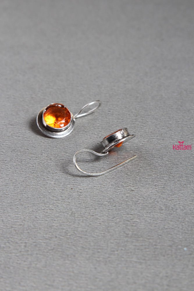 Orange Silver Hook Drop - E292
