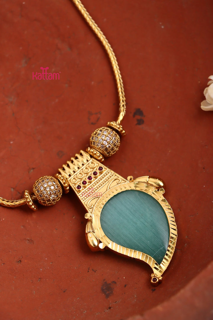 Palakka Manga Necklace - Light Blue - N3404