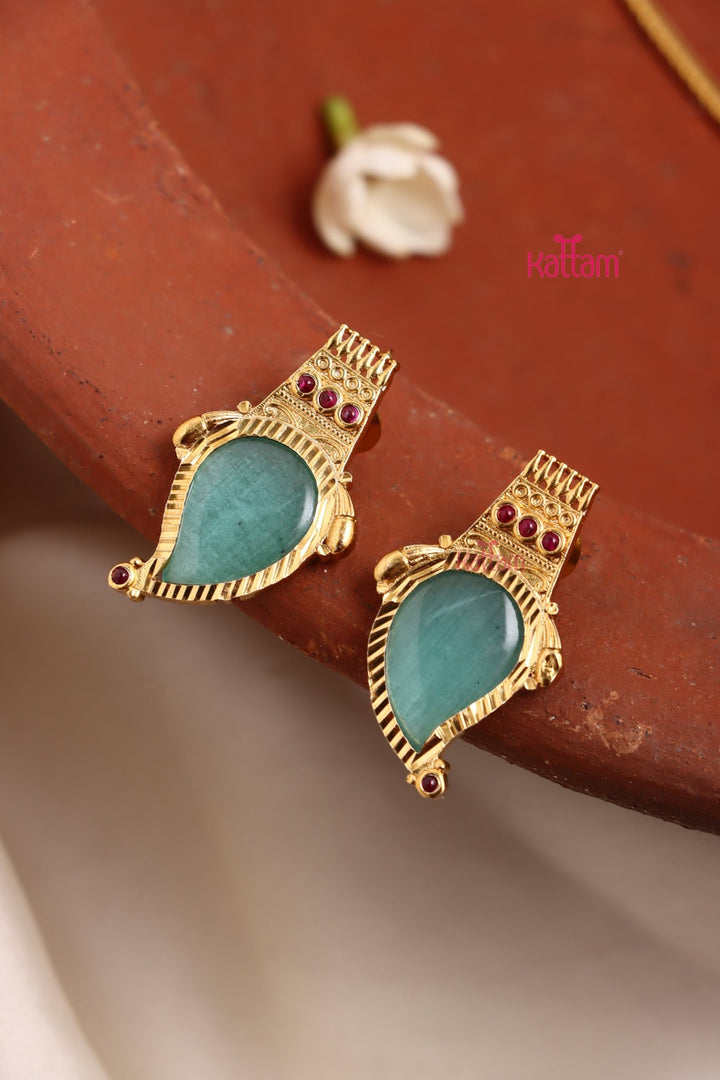 Palakka Manga Necklace - Light Blue - N3404