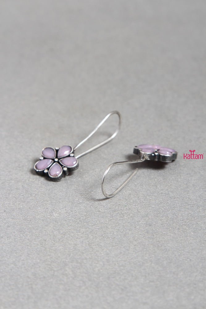 Pastle Pink Flower Earring - E257