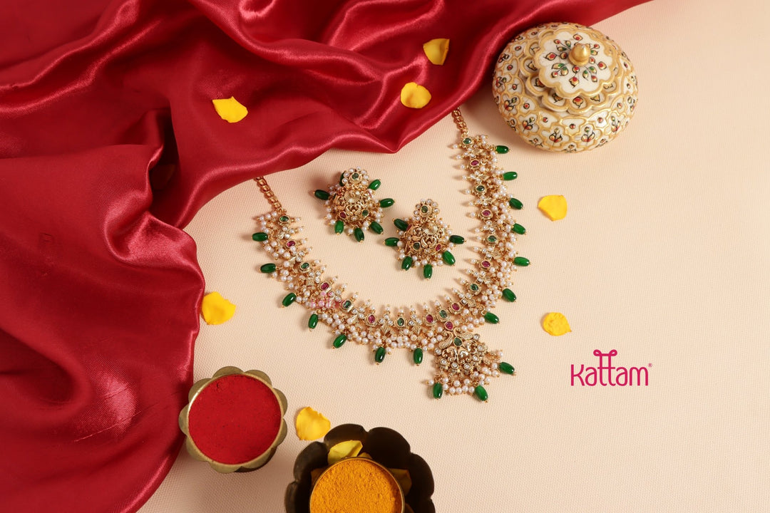 Peacock Beaded Necklace - N3441