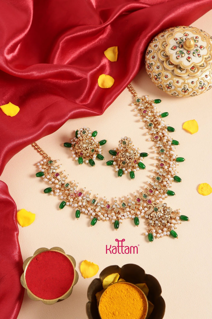 Peacock Beaded Necklace - N3441