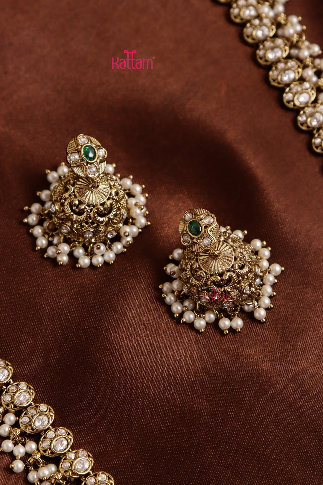 Peacock Black Polish Stone Haram - N3479