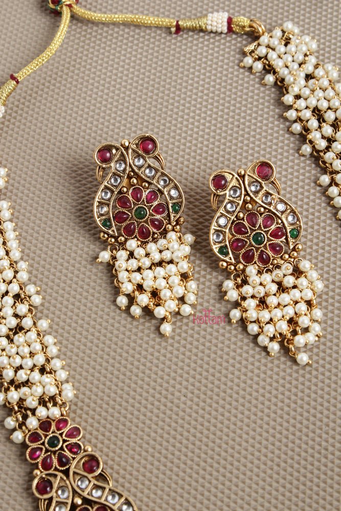 Pearl Clustered Traditional Haram Set - N2614