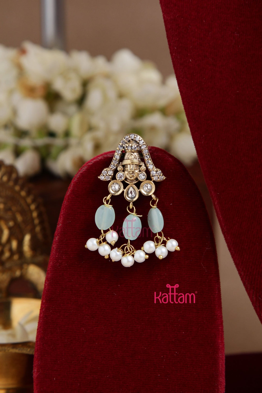 Perumal Patselgreen Bead Mala - N6082