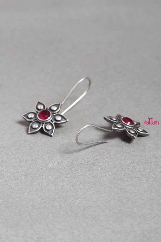 Pink Floral Earring - E253