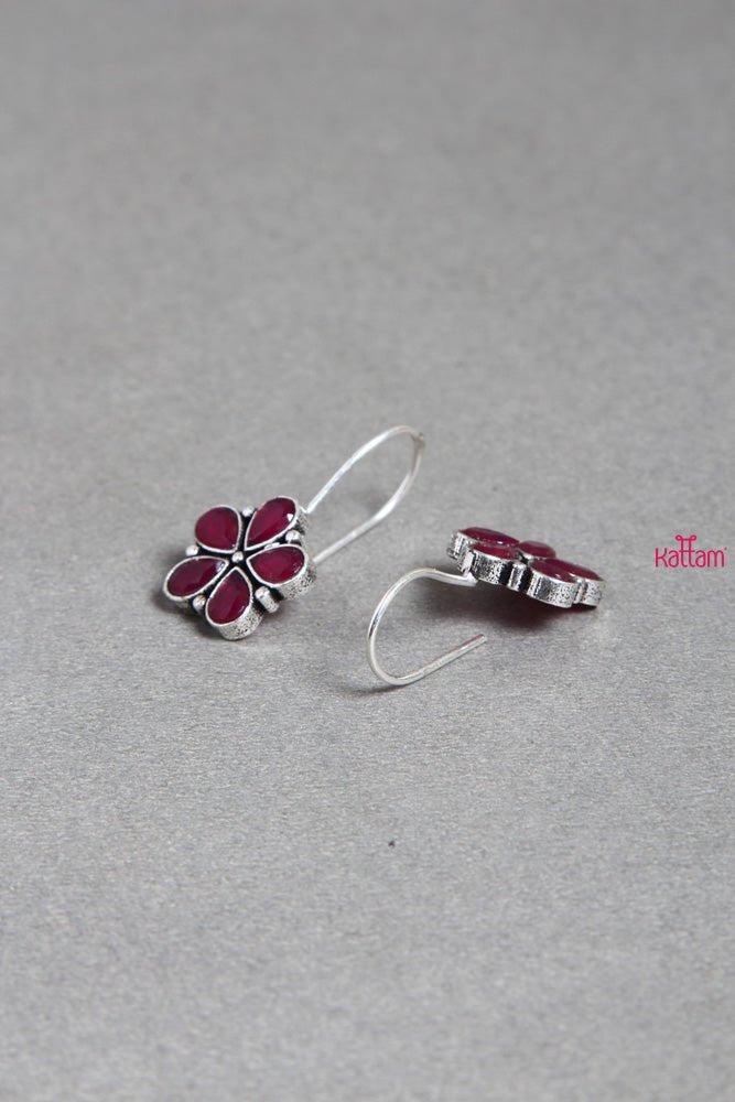 Pink Flower Earring - E260
