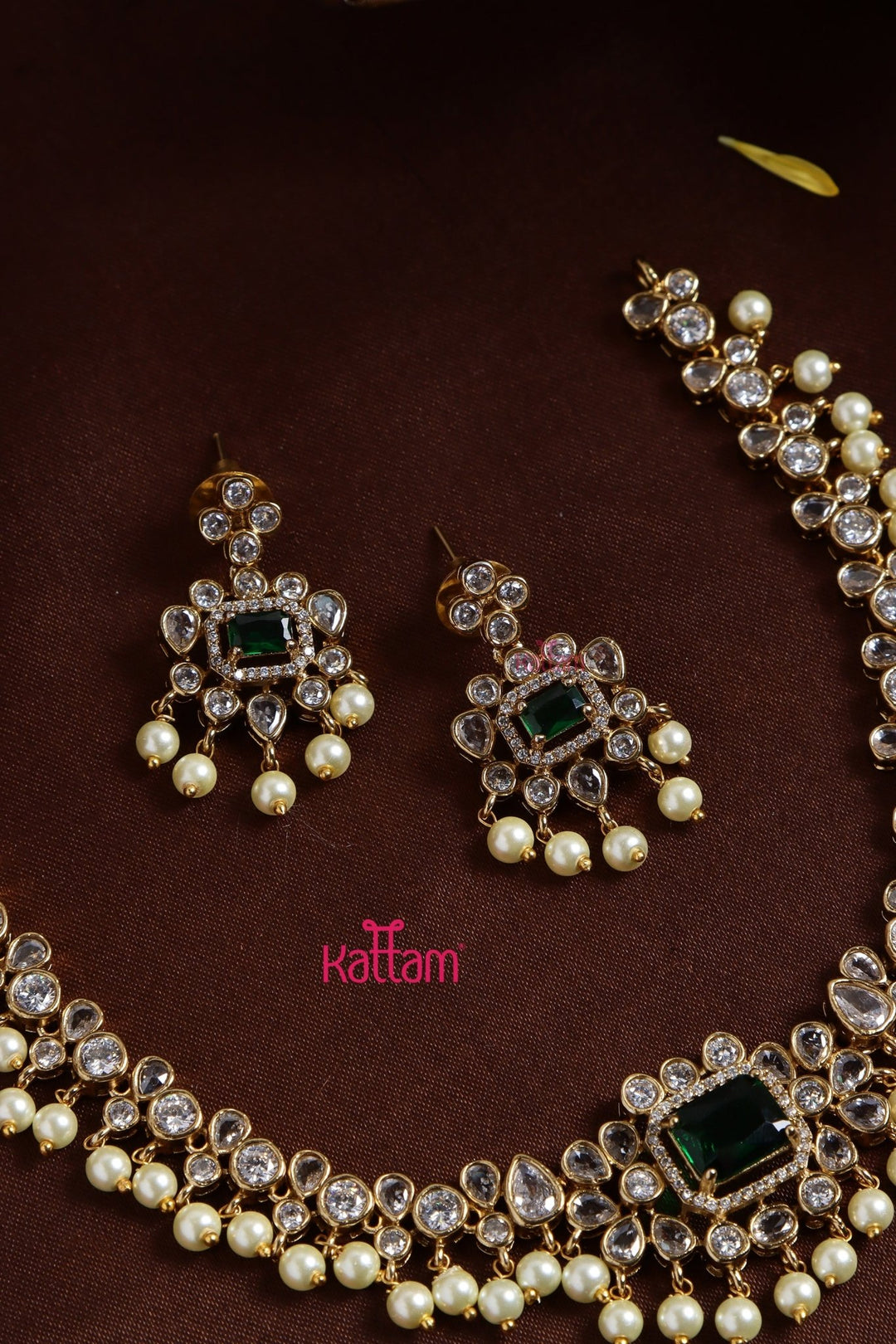 Riya - Green Stone Choker - N3246