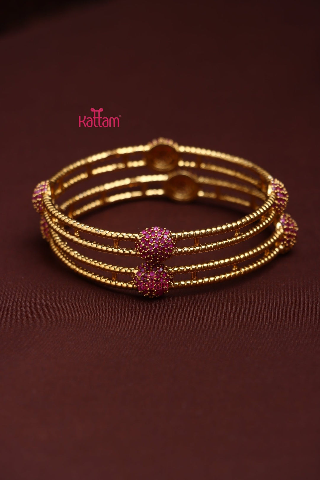 Rubyball Stone Bangle - B566 - V4