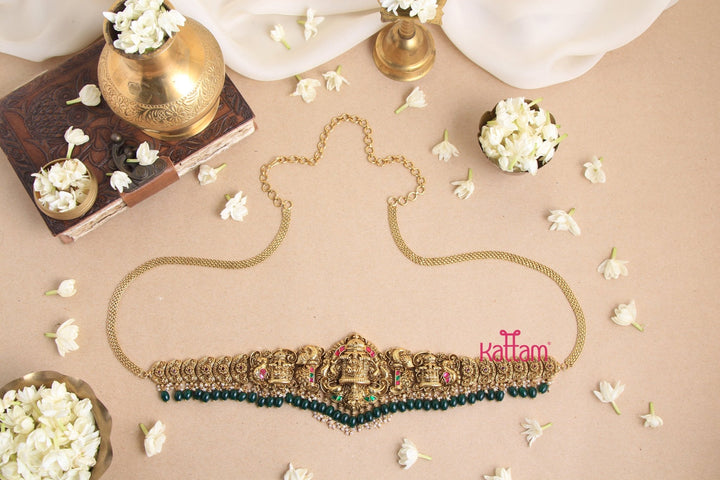 Semi Bridal Goddess Hip Chain - Green - HB144