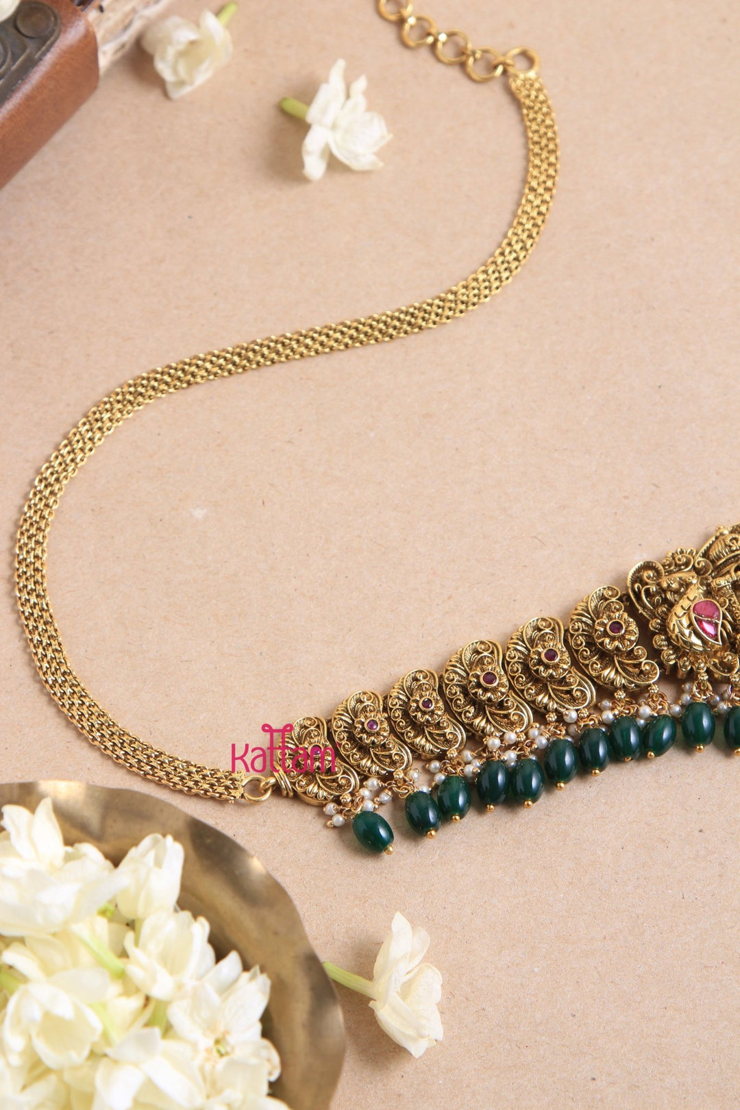 Semi Bridal Goddess Hip Chain - Green - HB144