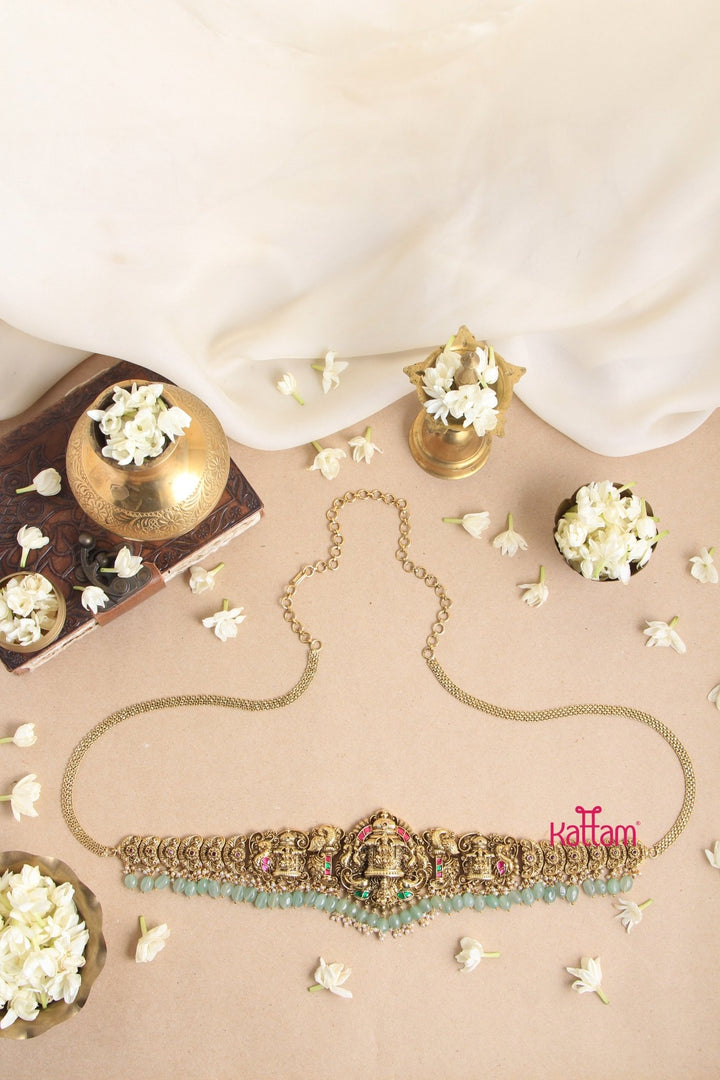 Semi Bridal Goddess Hip Chain - Pastel Green - HB145