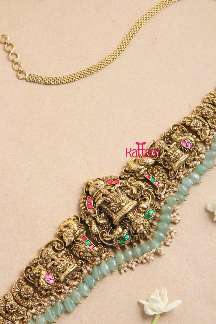 Semi Bridal Goddess Hip Chain - Pastel Green - HB145