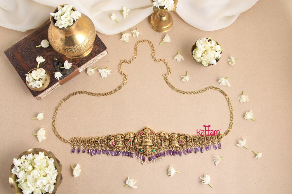 Semi Bridal Goddess Hip Chain - Purple - HB146