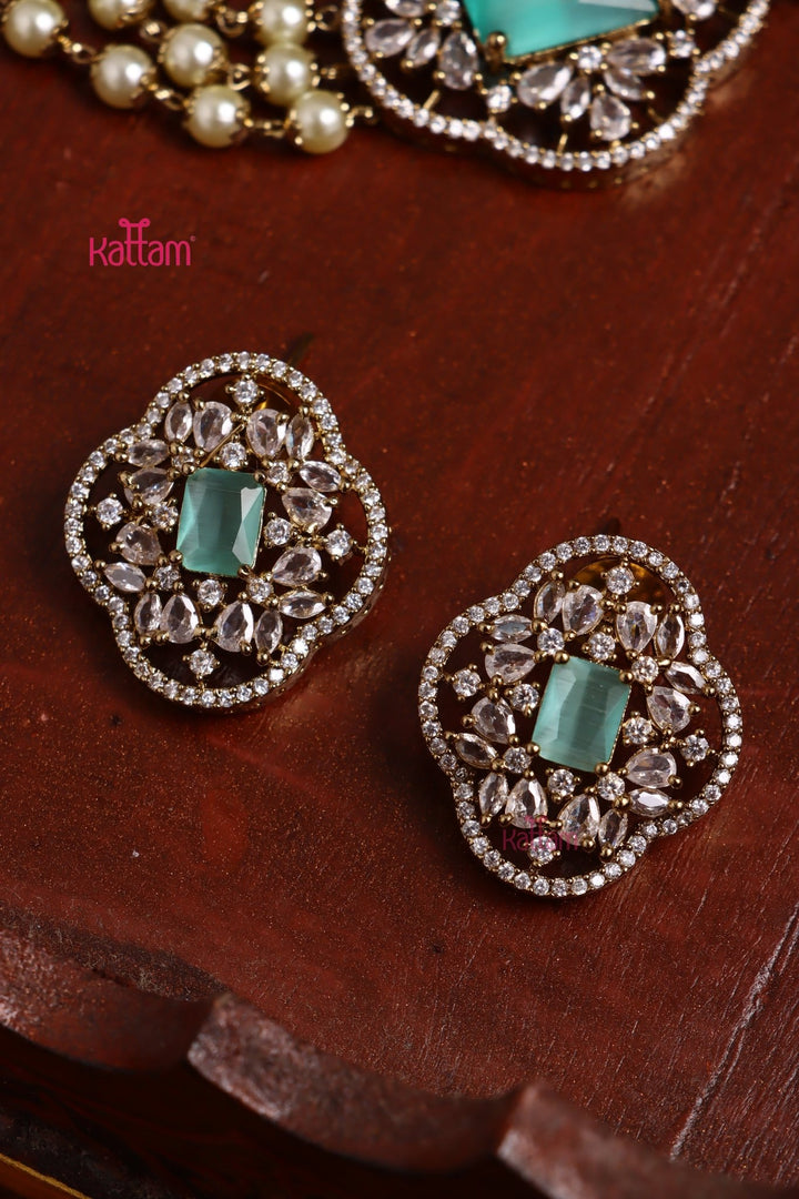 Shreya Victorian Pastelgreen Choker - N6149