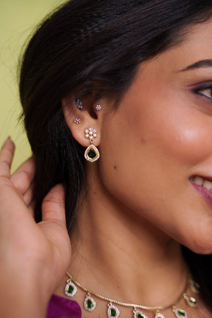 Simple Green Drop Choker - N3703