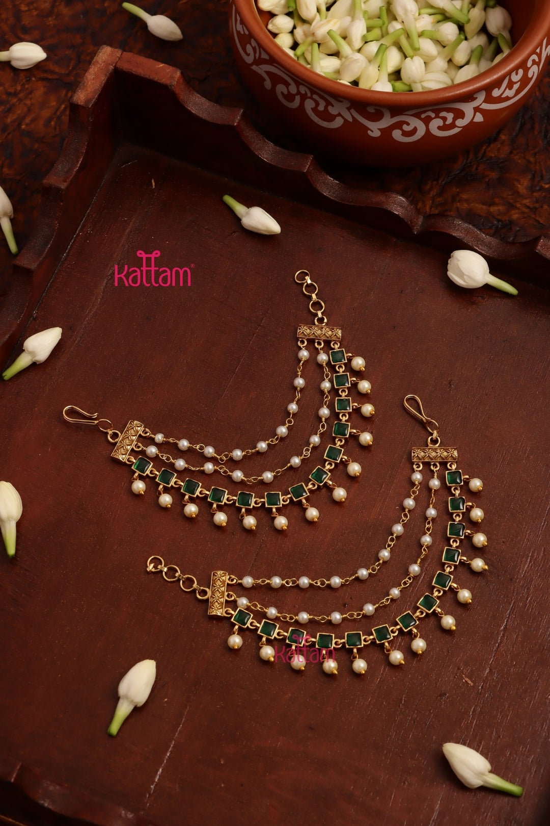 Simple Green Squre Earchain - EC059